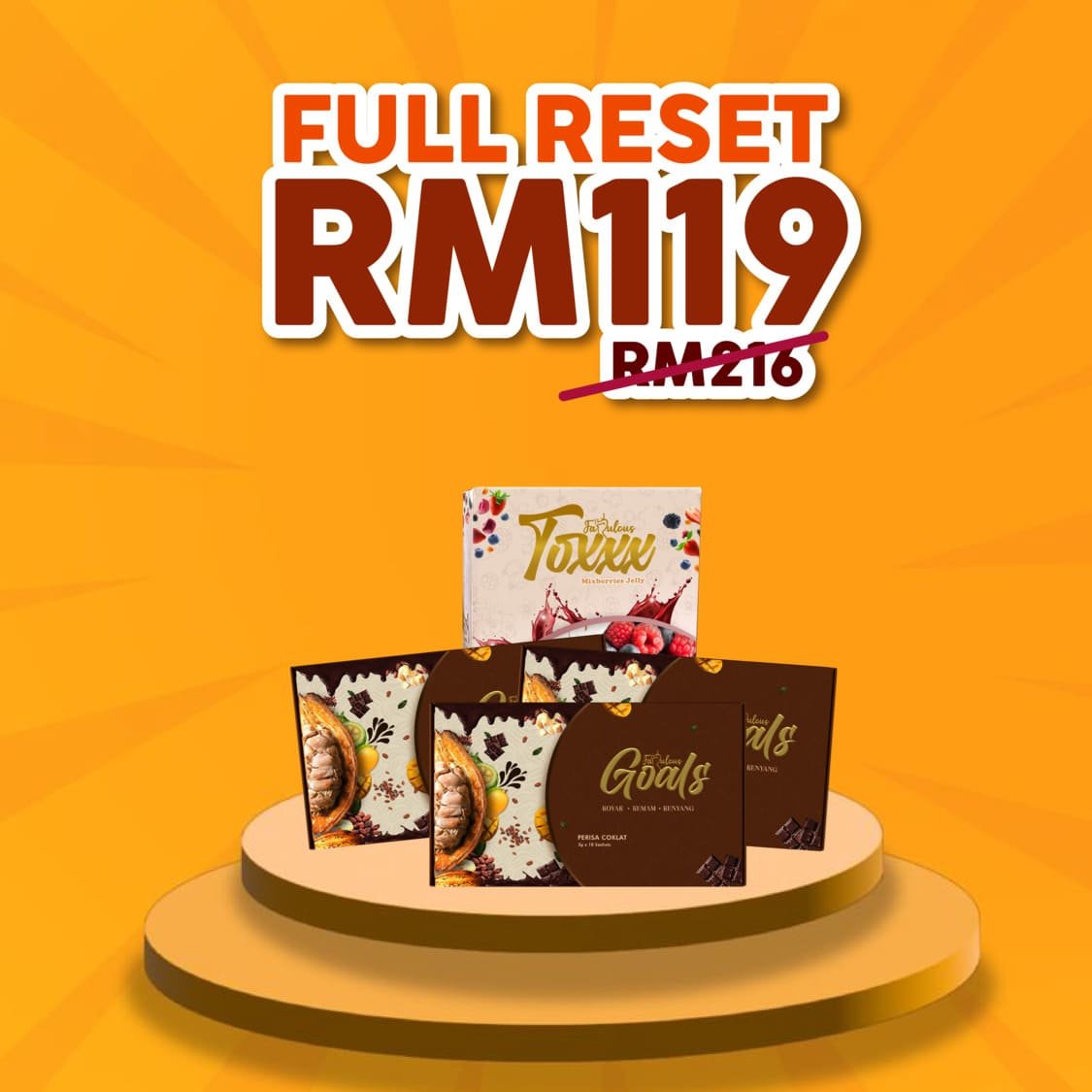 Combo 2 Full Reset, 3x Goals + 1x Toxxx, RM119